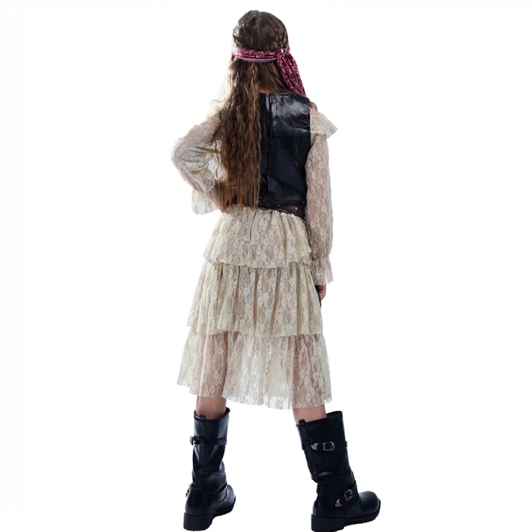 Pirate Costume for Children Girls Lace (without sword)