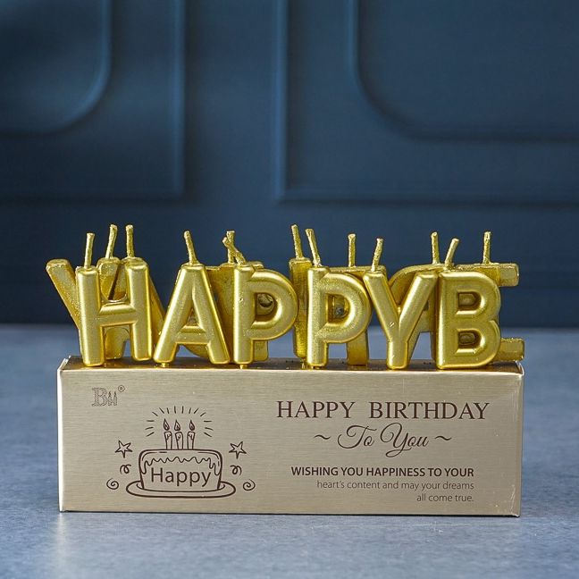 Happy Birthday Letters Candles