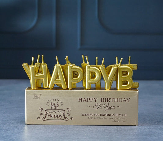 Happy Birthday Letters Candles