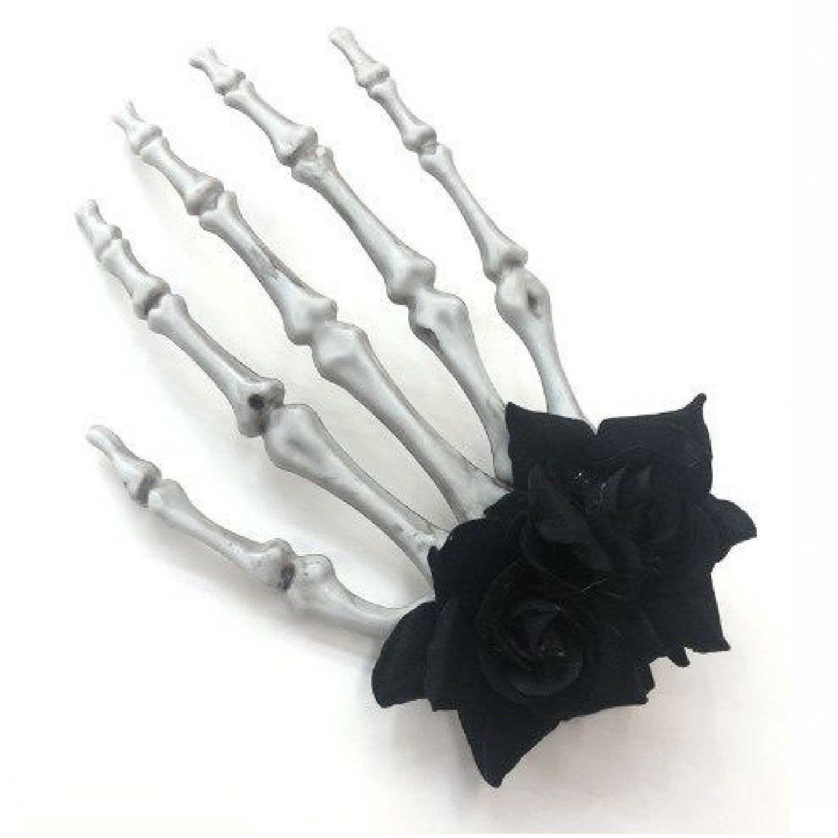 Skeleton Hand Hair Clip (Black)