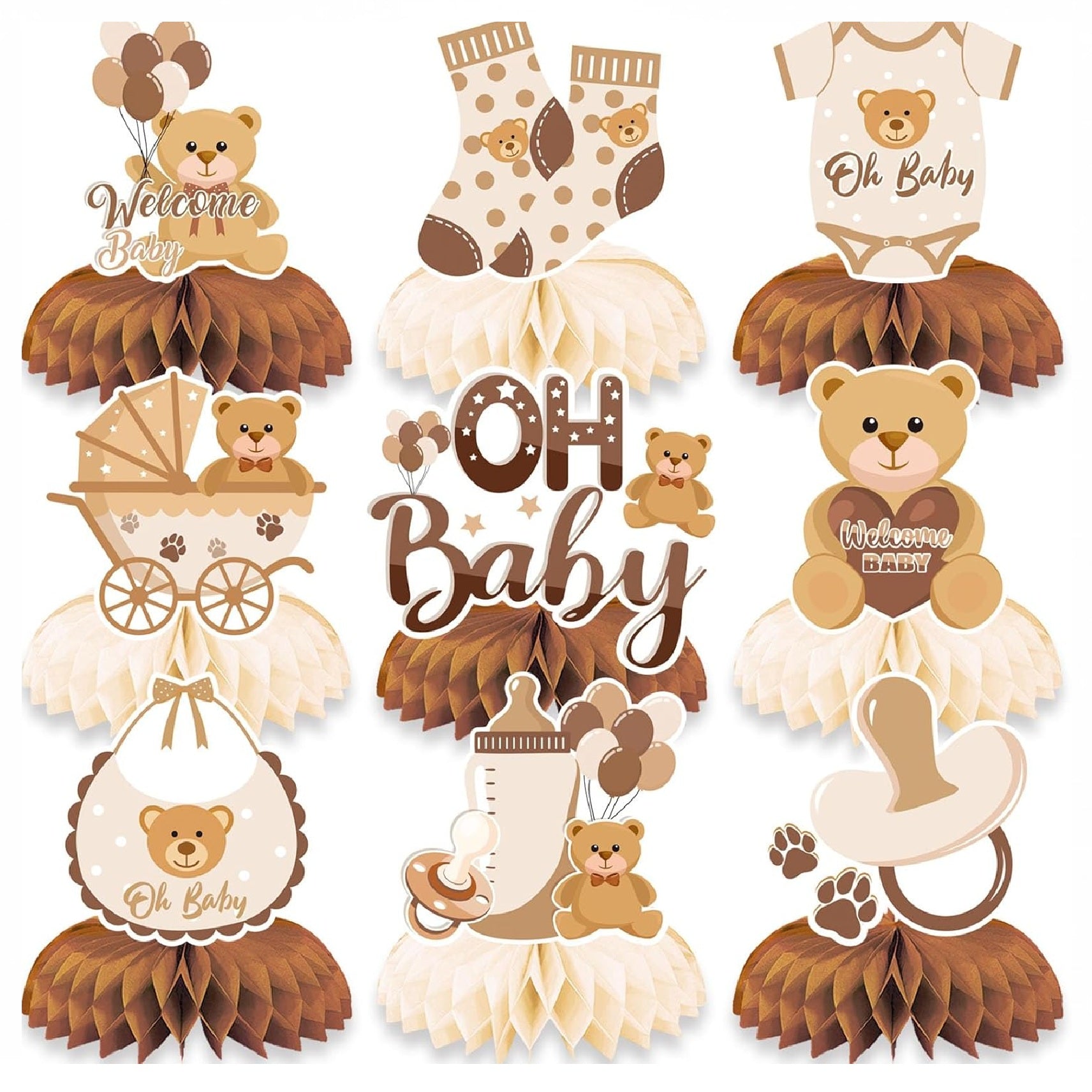 Oh Baby Honeycomb Centerpiece