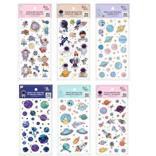 3D Spaceman Stickers -1 Pc Random
