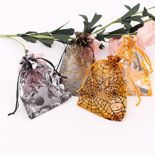 Spooky Mesh Spider Web Candy Bags 13*18cm