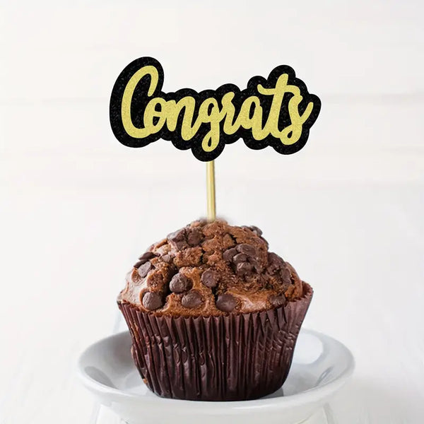 Graduation Cupcake Toppers Set - 9 pcs
