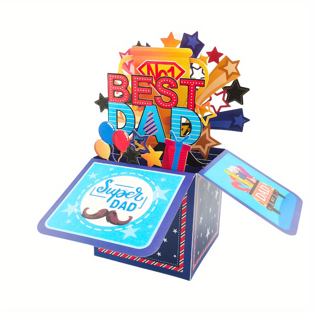 Father's Day Best Dad 3D Pop up Card