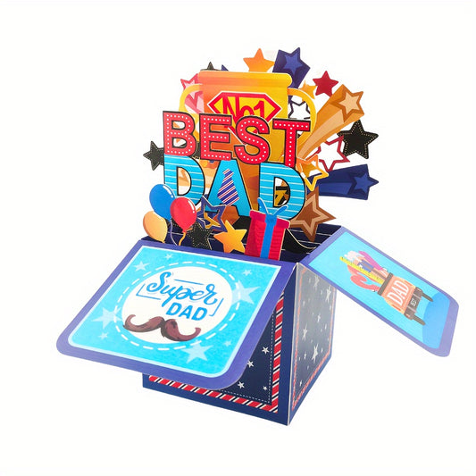 Father's Day Best Dad 3D Pop up Card