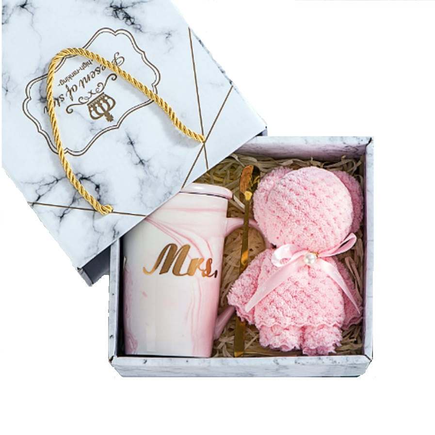 Mrs. Gift Box Set Bear (Pink)