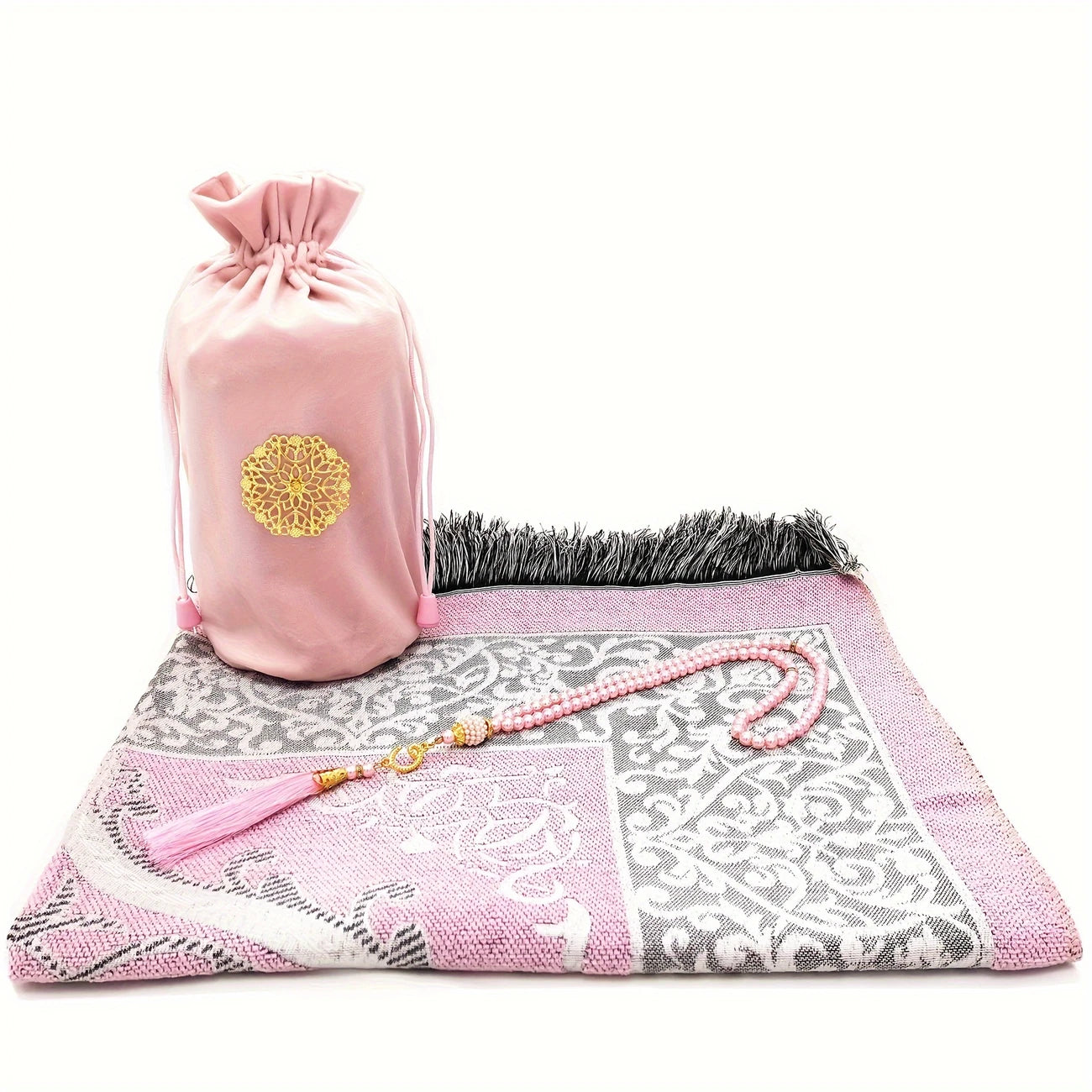 Eid AL Adha Prayer Mat with Prayer Beads