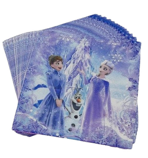 Frozen Elsa Theme Tableware Set Paper Napkins