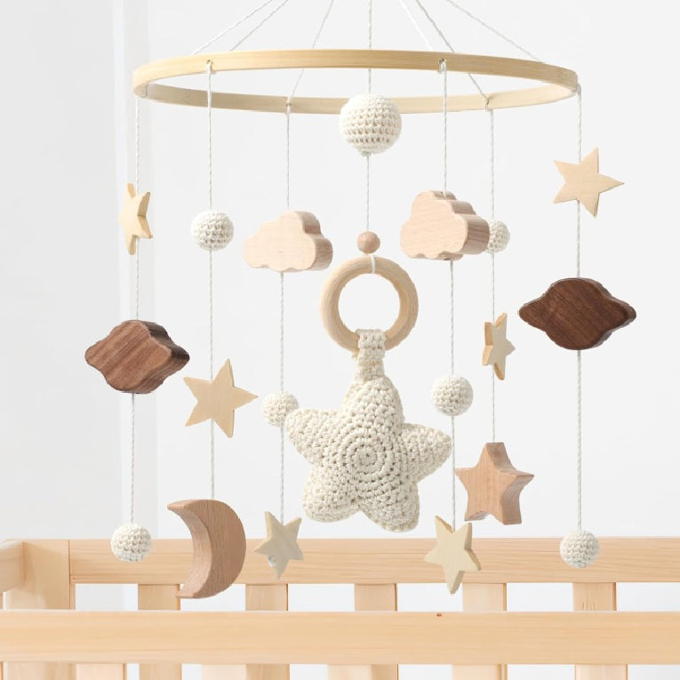 Wooden Baby Mobile Hanging for Crib