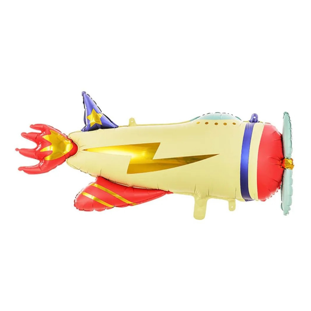 Retro Plane Shape Foil Balloon