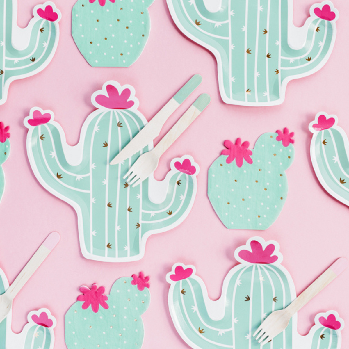Cactus-Shaped Napkin Set