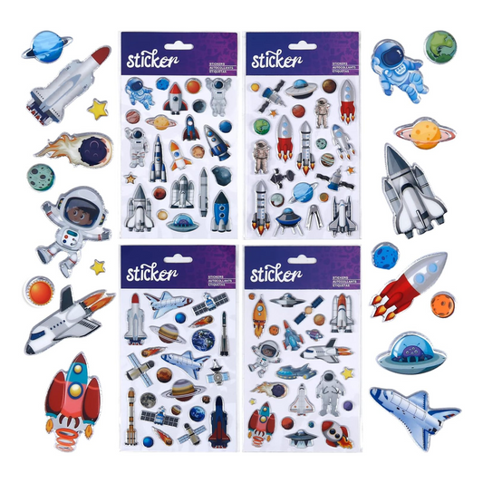 Space 3D Stickers for Kids and Toddlers