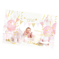 Load image into Gallery viewer, 1st Birthday Decorations Set - Pink and Gold Theme
