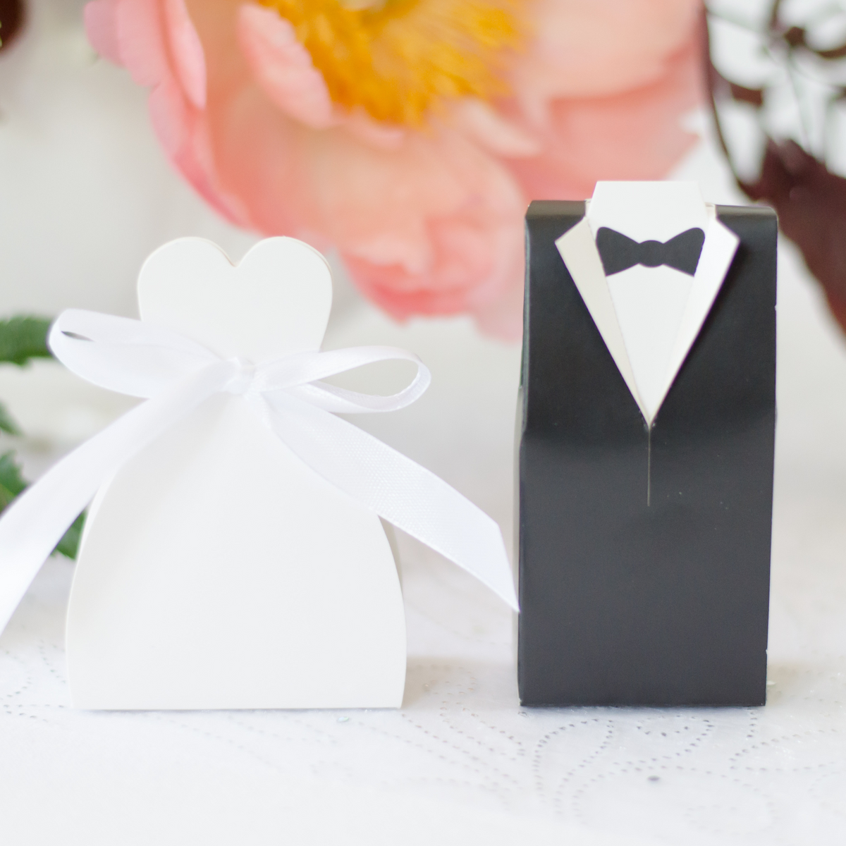 Bride White Gift Boxes Sets
