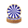 Load image into Gallery viewer, Carousel Stripe Party Theme Tableware Set (Blue)
