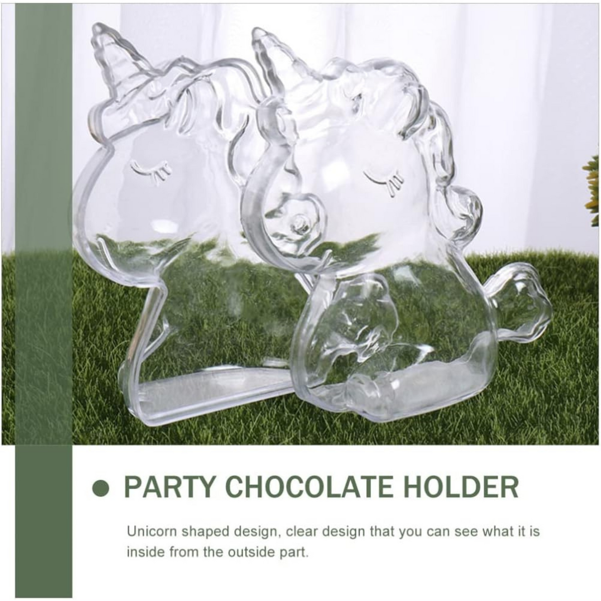 Unicorn Clear Plastic Candy Boxes Set