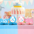 Load image into Gallery viewer, Baby Gender Reveal Honeycomb Table Centerpieces Set
