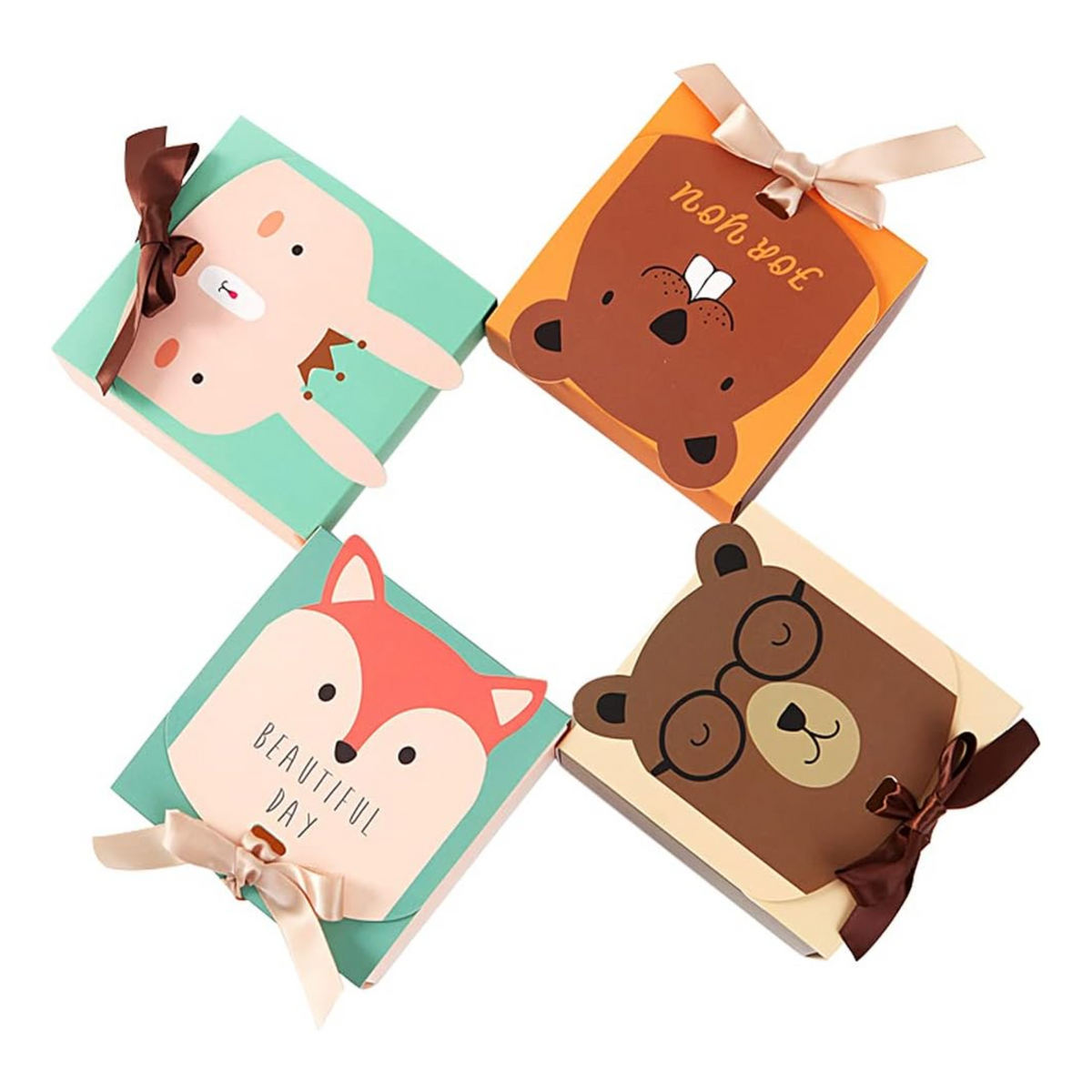 Safari Animal Themed Candy Gift Boxes Set