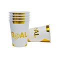 Load image into Gallery viewer, Gold Football Theme Birthday Party Tableware Set
