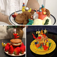 Load image into Gallery viewer, Dinosaur Birthday Party Candles Set
