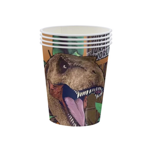 Jurassic-Themed Party Paper Cups Set