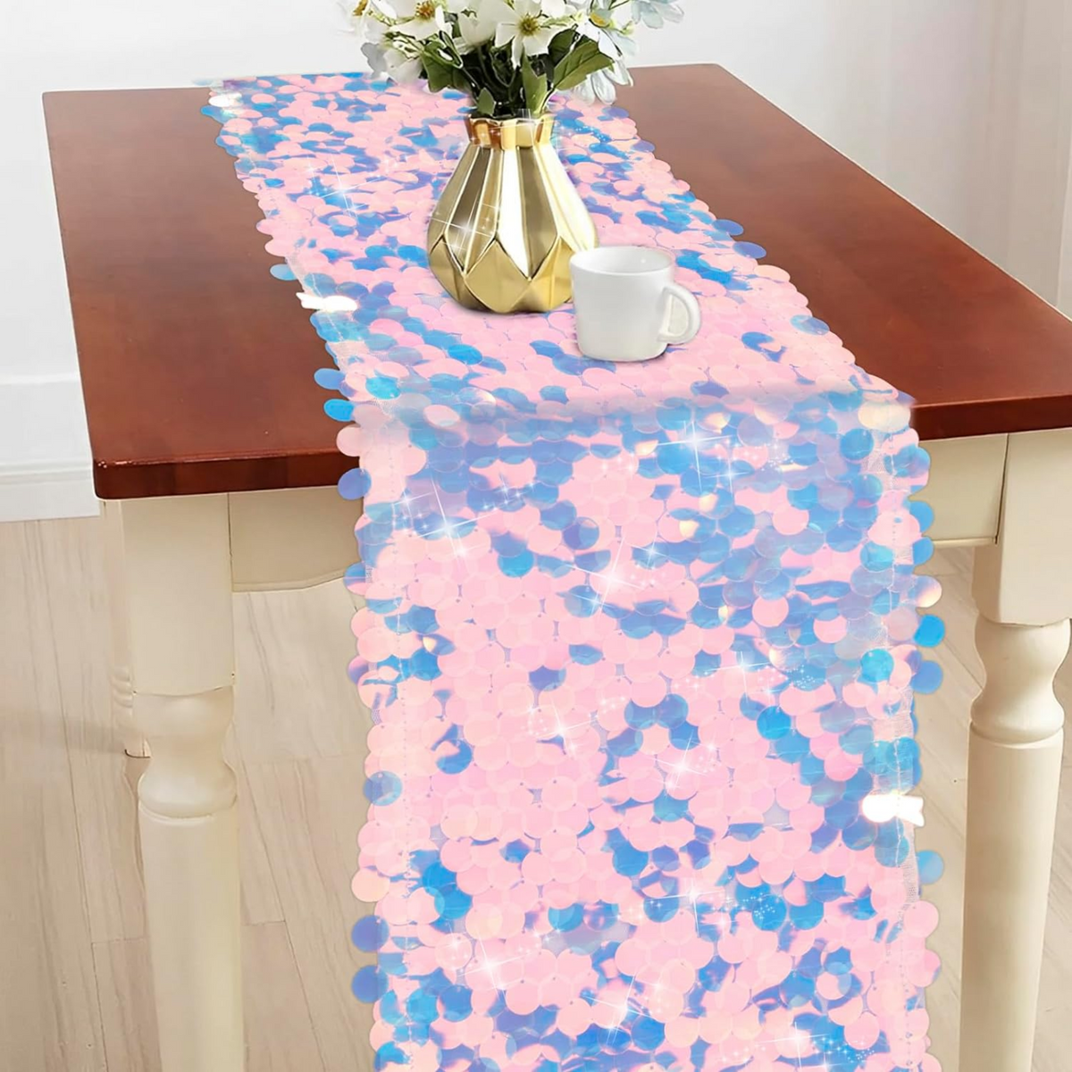 Mermaid Theme Party Table Runner
