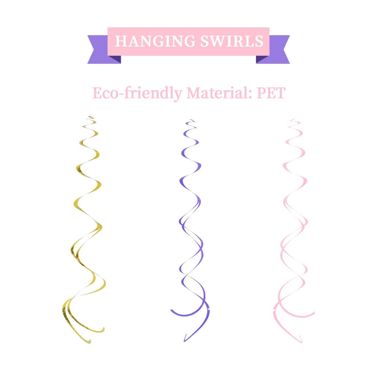 Carousel Theme Party Hanging Paper Decorations Set
