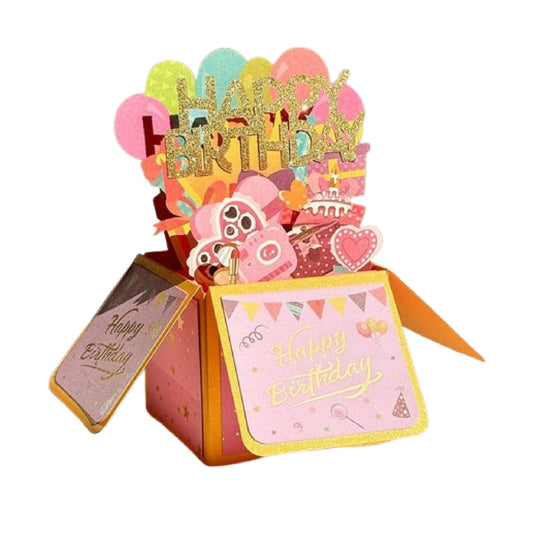 Surprise Happy Birthday Card Box