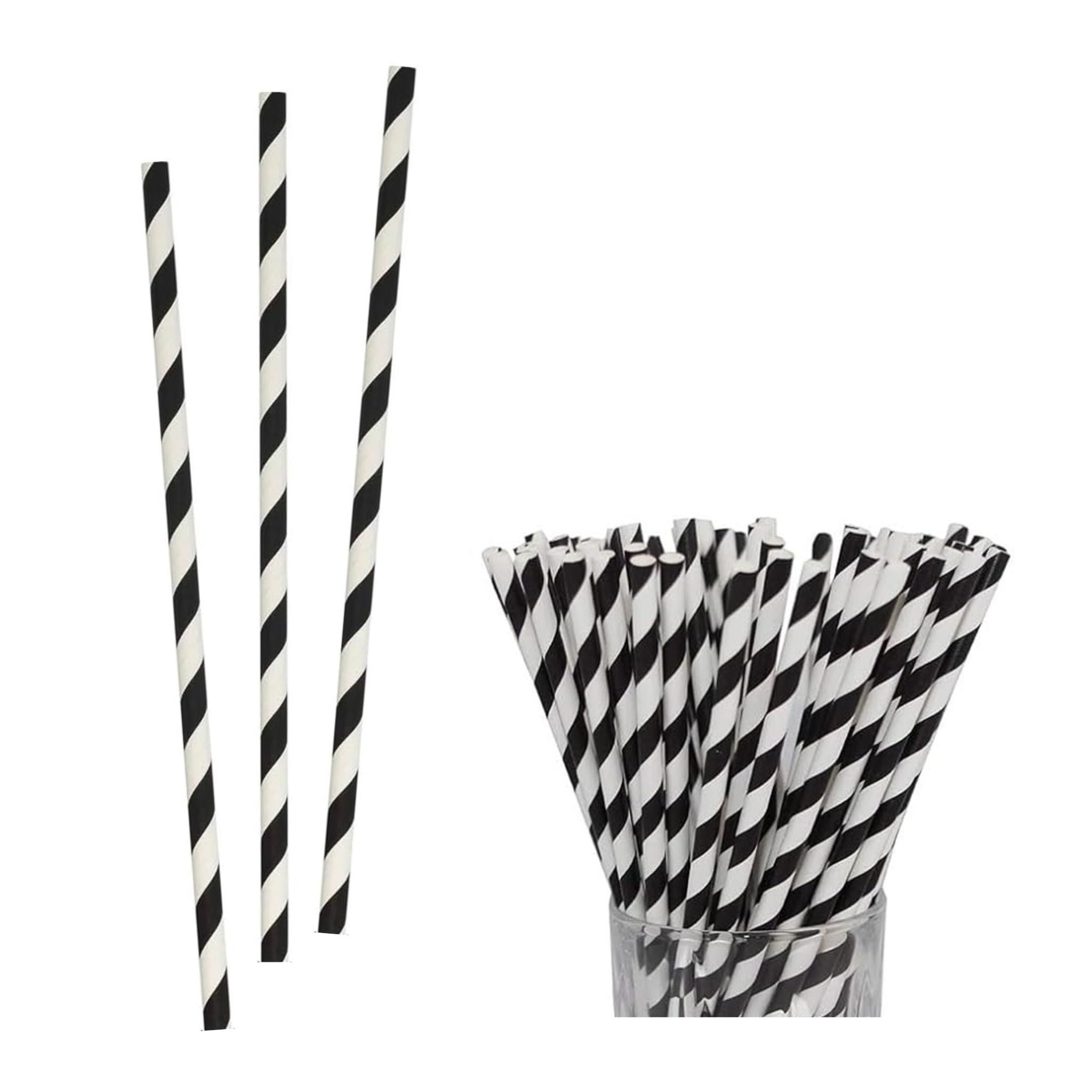 Race Car Theme Party Paper Straws Set