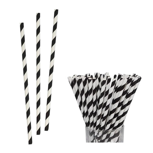 Race Car Theme Party Paper Straws Set