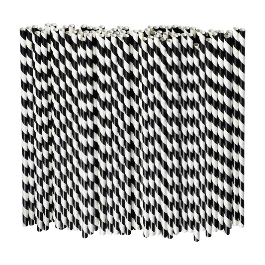 Race Car Theme Party Paper Straws Set