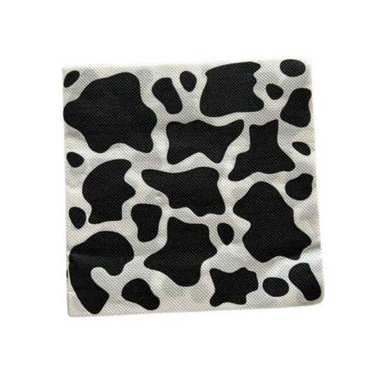 Animal Cow Theme Party Paper Napkins Set