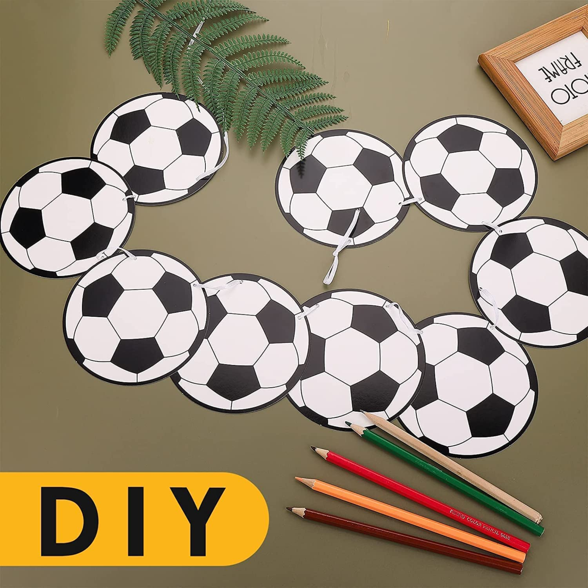 Football Pattern Decoration Banner