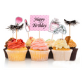 Load image into Gallery viewer, Glitter Makeup Cupcake Toppers Set
