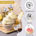 Load image into Gallery viewer, Disco Ball Theme Party Cake Toppers Set
