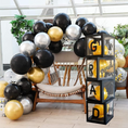 Load image into Gallery viewer, Black Graduation Balloon Boxes Set
