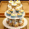 Load image into Gallery viewer, White Gold Crystal Cake Stands Set
