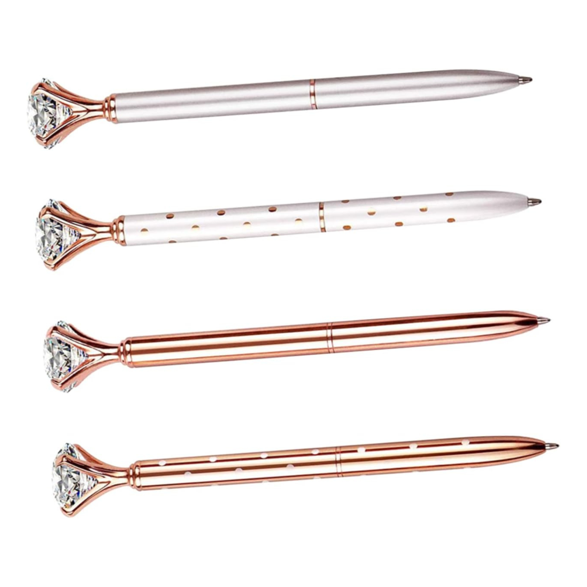 Metallic Diamond Ballpoint Pens Set