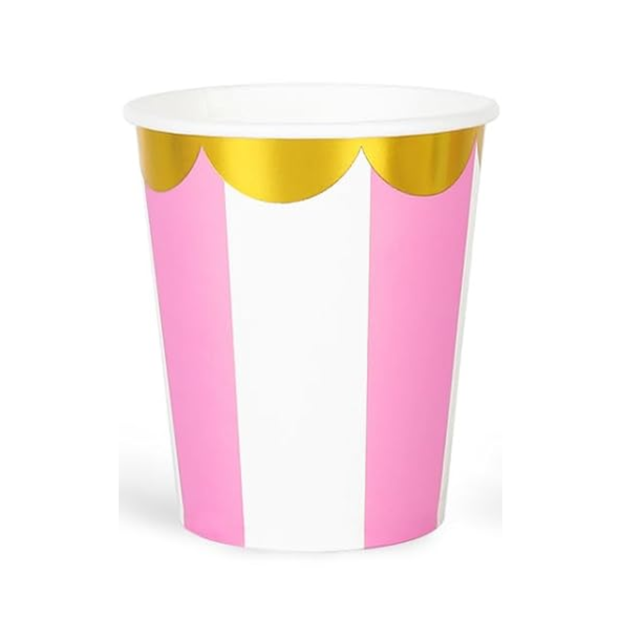 Carousel Stripe Party Theme Paper Cups Set (Pink)