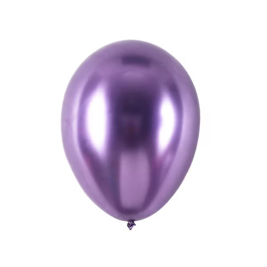 12 Inch Chrome Balloons (Purple)