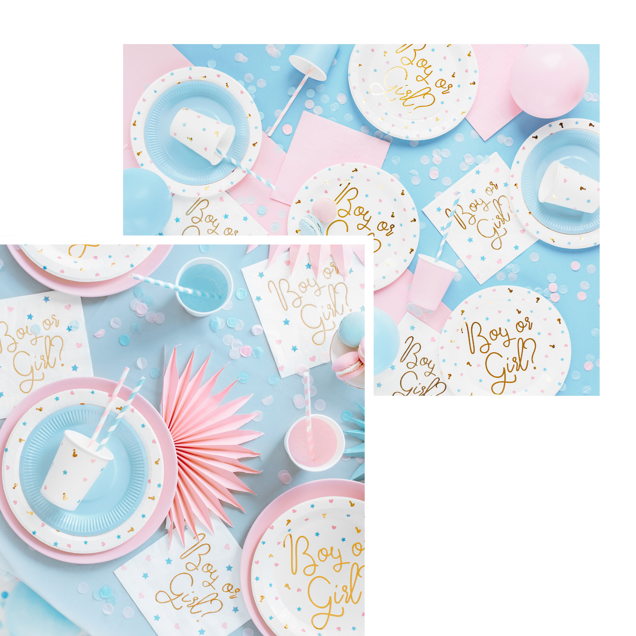 Boy or Girl Themed Cups Set