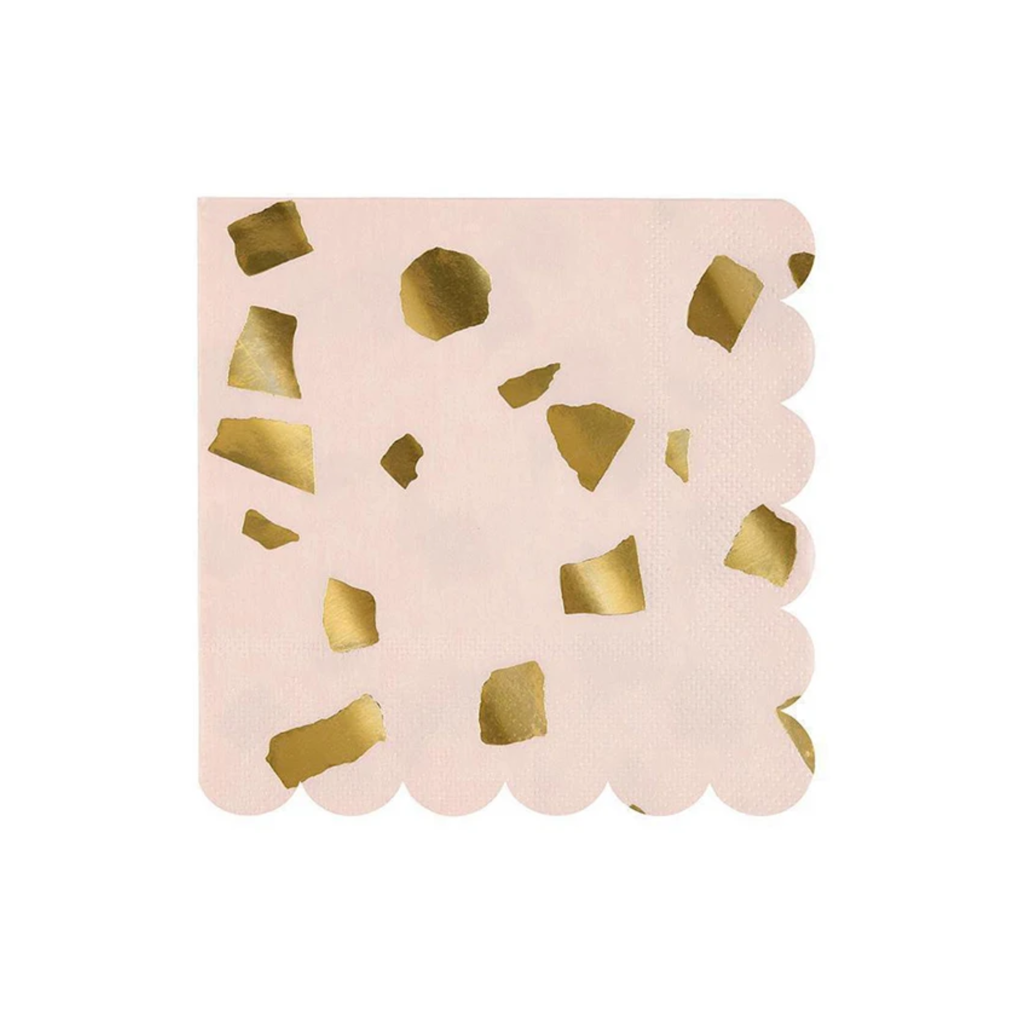 Rose Gold Foil Terrazzo Tableware Set