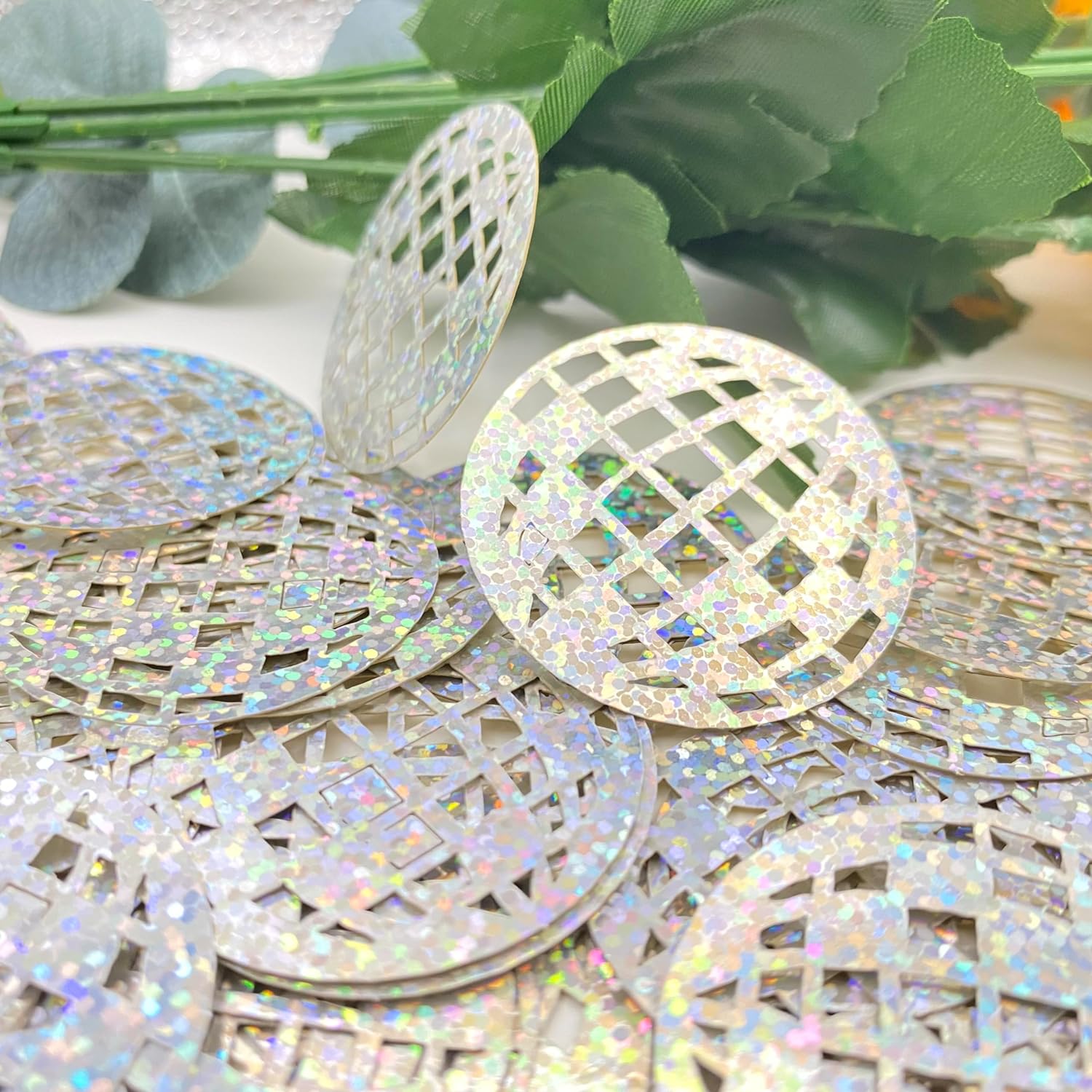 Glitter Disco Ball Table Decorations Confetti