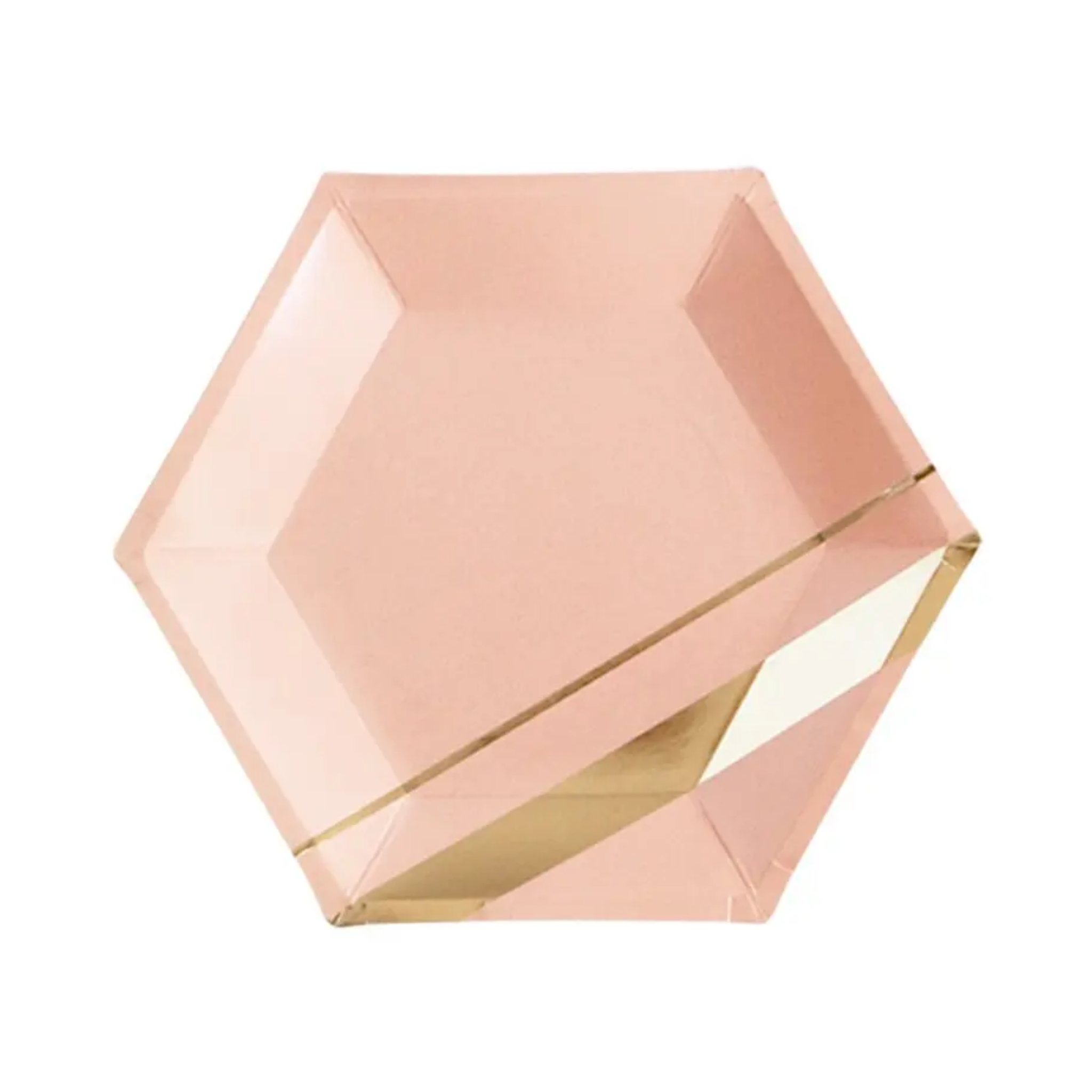 Pastel Pink Marble & Gold Foil Tableware Set