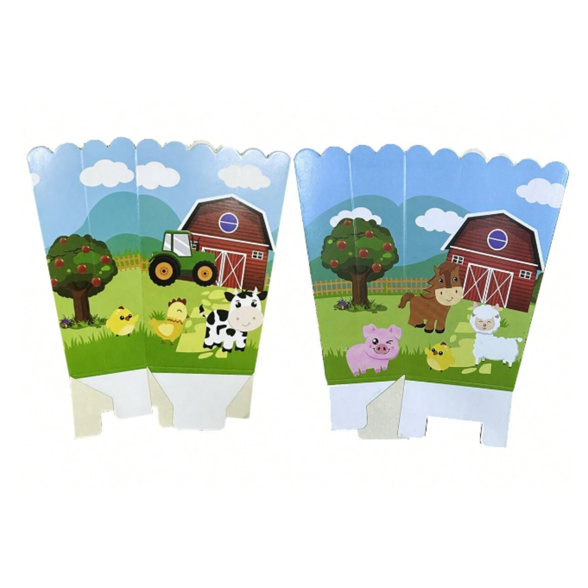 Farm Animal Popcorn Boxes Set