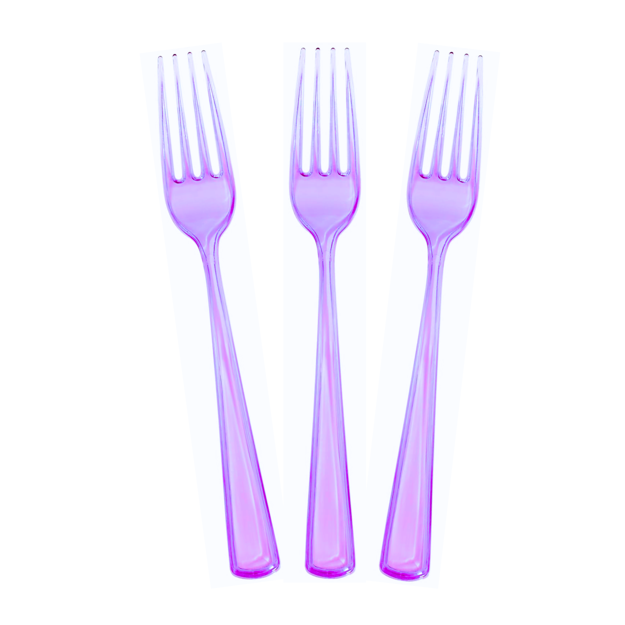 Neon Disco Party Theme Cutlery Set (Forks)