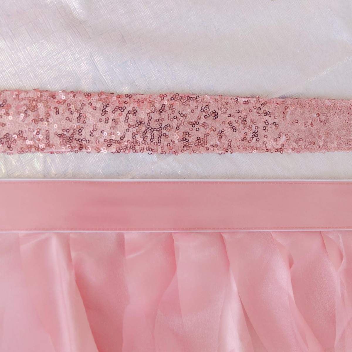 Coral Pink Table Skirt