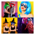 Load image into Gallery viewer, Colorful Party Wigs and Sunglasses Set
