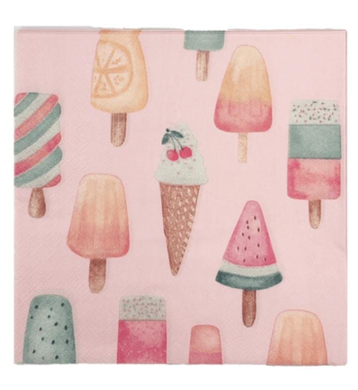 Candly Land Frosty Popsicles   Paper Napkins